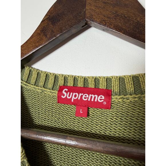 Supreme Gonz Poems Sweater 'Olive' SS23 - Picture 3 of 5